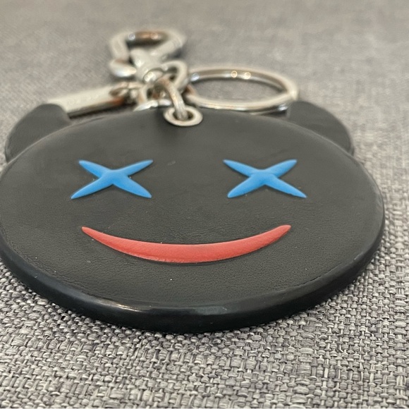 COACH Frisky Emoji Smiling Devil Bag Charm Keychain - Picture 4 of 9